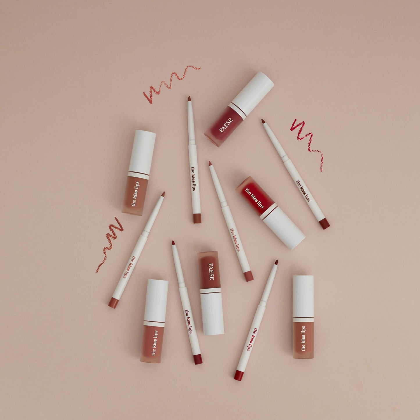 PAESE Cosmetics The Kiss Lip Liner Lip Liquid lipstick collection