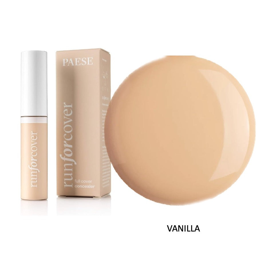 PAESE Cosmetics Run for Cover Full Cover Concealer makeup lighten dark circles and smooth wrinkles.