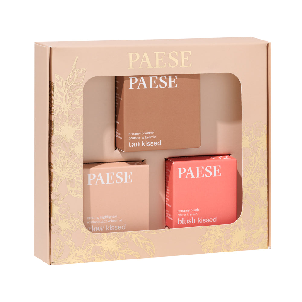 PAESE Cosmetics Contour Set Warm Tone. This set provides tools for contouring with warm tones