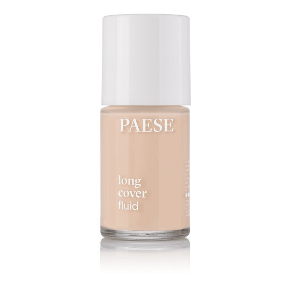 PAESE Cosmetics Long Cover Fluid Foundation makeup solution suitable for all skin types.