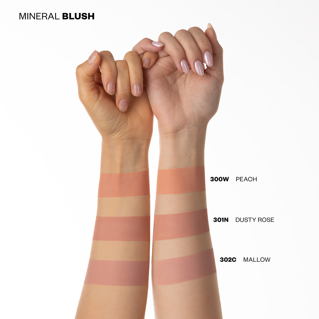 Elevate your beauty routine with PAESE cosmetics mineral makeup blush,  seamless blend with your skin.